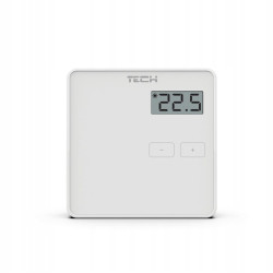 Przewodowy regulator pokojowy termostat do pieca kotła biały LED sterownik temperatury